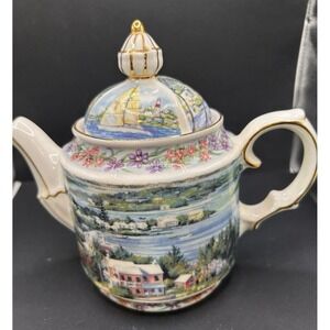 James Sadler Teapot Salt Kettle View Bermuda Lyric Made In India